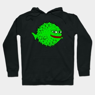 Pufferfish Pepe Blowfish Hoodie